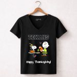Texans Snoopy Charlie Brown Thanksgiving Football 7 Womens V Neck