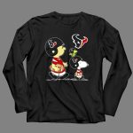 Texans Snoopy Football Adventure with Woodstock and Charlie Brown 4 Long Sleeves