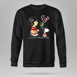 Texans Snoopy Football Adventure with Woodstock and Charlie Brown 9 Sweatshirt