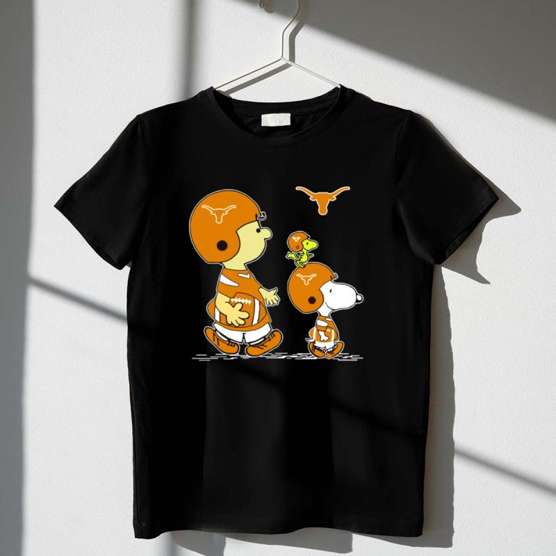 Texas Longhorns Football Snoopy And Woodstock Charlie Brown Peanuts 1 T Shirt.jpg