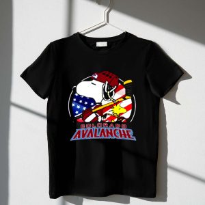 The Colorado Avalanche Ice Hockey Snoopy And Woodstock For 4th Of July 1 T Shirt.jpg