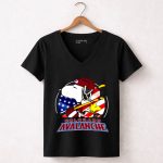 The Colorado Avalanche Ice Hockey Snoopy And Woodstock For 4th Of July 7 Womens V Neck.jpg