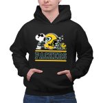 The Green Bay Packers Joe Cool And Woodstock Snoopy Mashup 2 Hoodie
