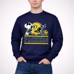 The Green Bay Packers Joe Cool And Woodstock Snoopy Mashup 3 Sweatshirt