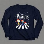 The Peanuts Christmas Abbey Road with Snoopy and Friends in Santa Hats T Shirt 41 1.jpg