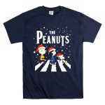The Peanuts Christmas Abbey Road with Snoopy and Friends in Santa Hats T Shirt 7 1.jpg