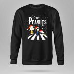 The Peanuts Christmas Abbey Road with Snoopy and Friends in Santa Hats T Shirt 9 1.jpg