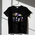 The Peanuts Snoopy And Friends Cheer For The Baltimore Ravens 1 T Shirt