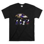 The Peanuts Snoopy And Friends Cheer For The Baltimore Ravens T Shirt 6
