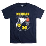 The Peanuts Snoopy Dunk Michigan Wolverines T Shirt 7.jpg