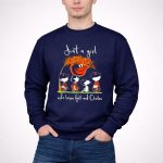 The Peanuts Snoopy and Friends Just a Girl who loves Fall 3 Sweatshirt