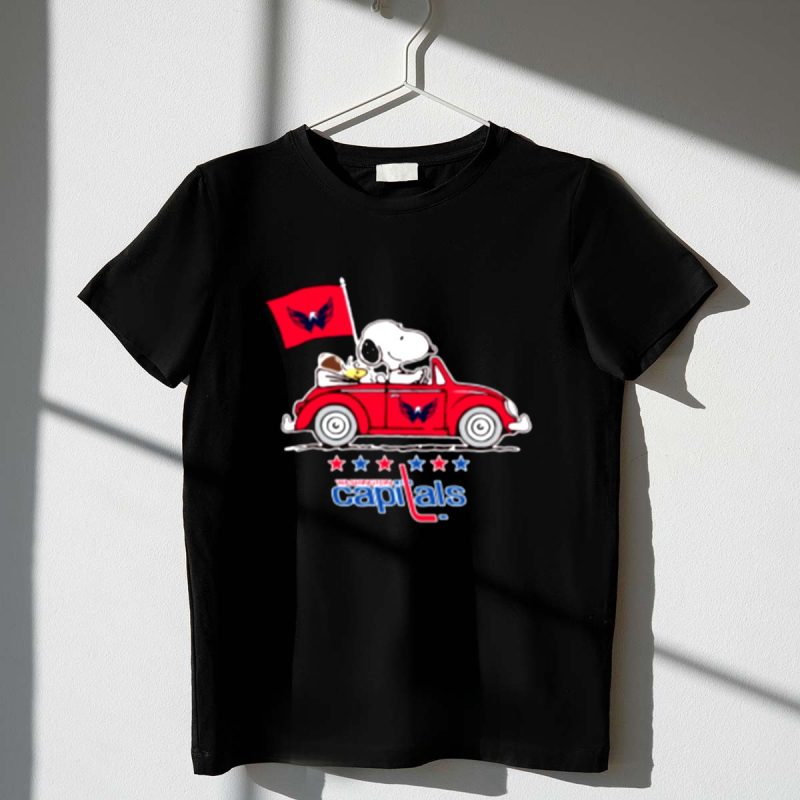 The Snoopy And Woodstock Ride The Washington Capitals Car 1 T Shirt.jpg