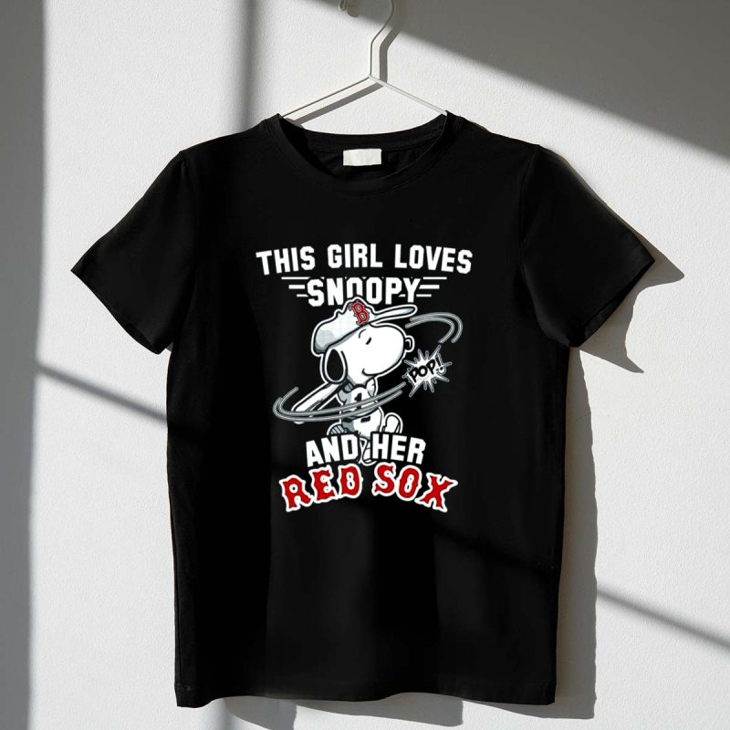 This Girl Loves Snoopy And Her Red Sox 1 T Shirt