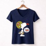 This Is For All U 49ers Haters San Francisco 49ers Snoopy Football 5 Womens V Neck