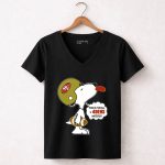 This Is For All U 49ers Haters San Francisco 49ers Snoopy Football 7 Womens V Neck