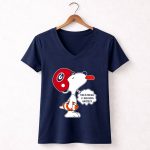 This Is For All U Georgia Bulldogs Haters Snoopy 5 Womens V Neck.jpg