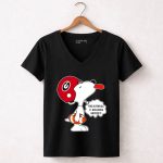 This Is For All U Georgia Bulldogs Haters Snoopy 7 Womens V Neck.jpg