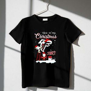 This Is My Christmas Snoopy Paint Logo Atlanta Falcons 1 T Shirt