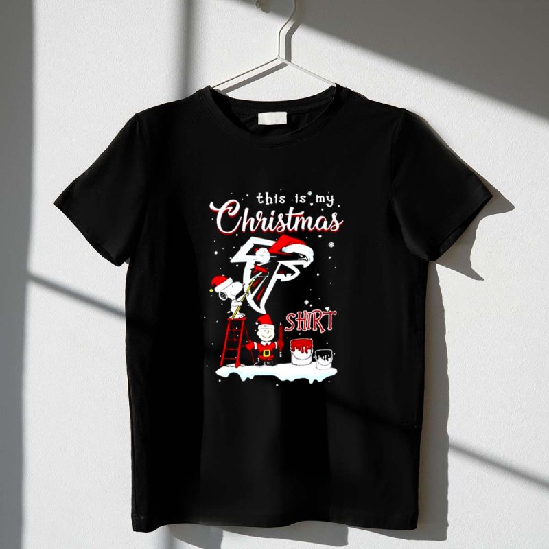 This Is My Christmas Snoopy Paint Logo Atlanta Falcons 1 T Shirt