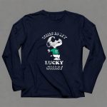 This Is My Lucky Shirt Peanuts St Patricks Day Snoopy Clover 91 Long Sleeves