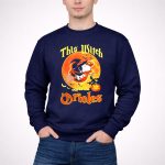 This Witch Loves The Baltimore Orioles Snoopy Halloween 3 Sweatshirt