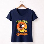This Witch Loves The Baltimore Orioles Snoopy Halloween 5 Womens V Neck