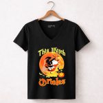 This Witch Loves The Baltimore Orioles Snoopy Halloween 7 Womens V Neck