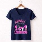 Together We Can Create A Future Without Breast Cancer Snoopy Texas Longhorns 5 Womens V Neck.jpg