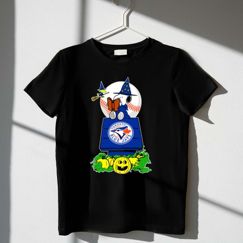 Toronto Blue Jays Halloween Peanuts Snoopy Witch Pumpkin 1 T Shirt.jpg