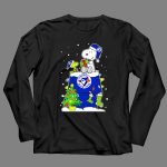Toronto Blue Jays Snoopy Christmas Tree Gift Scene 4 Long Sleeves.jpg