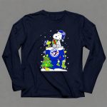 Toronto Blue Jays Snoopy Christmas Tree Gift Scene 6 Long Sleeves.jpg