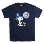 Toronto Blue Jays Snoopy Woodstock Baseball Duo with Team T Shirt 7.jpg