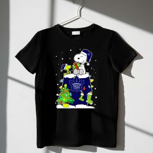 Toronto Maple Leafs Snoopy Christmas Theme With Woodstock And Holiday Tree Decorations Shirt