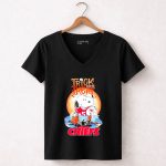 Trick Treat Snoopy Teams Kansas City Chiefs Halloween 7 Womens V Neck