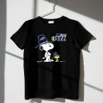 Utah Jazz Snoopy and Woodstock in Oversized Hats 1 T Shirt