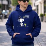 Utah Jazz Snoopy and Woodstock in Oversized Hats 8 Hoodie