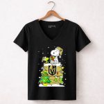 Vegas Golden Knights Snoopy And Woodstock Christmas Celebration 7 Womens V Neck.jpg