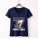 Vegas Golden Knights Snoopy Perfect Smile The Peanuts Movie 5 Womens V Neck.jpg