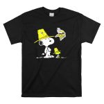 Vikings Snoopy And Woodstock Pilgrim Hats Nfl Mascot T Shirt 6