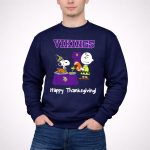 Vikings Snoopy Charlie Brown Thanksgiving Football Minnesota 3 Sweatshirt
