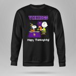 Vikings Snoopy Charlie Brown Thanksgiving Football Minnesota 9 Sweatshirt