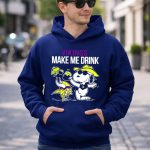 Vikings Snoopy Make Me Drink Fun 8 Hoodie