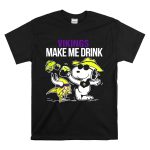 Vikings Snoopy Make Me Drink Fun T Shirt 6