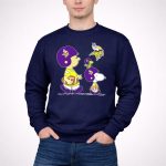 Vikings Snoopy and Woodstock Football Team Fans 3 Sweatshirt