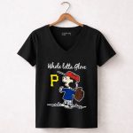 Vintage Pittsburgh Pirates Snoopy Peanuts 7 Womens V Neck.jpg