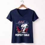 Washington Capitals Snoopy Perfect Smile 5 Womens V Neck.jpg