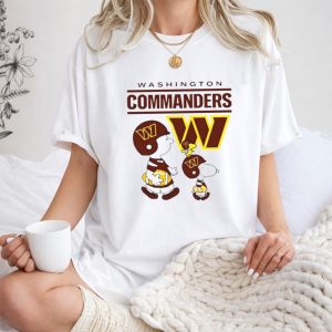 Washington Commanders Snoopy Charlie Brown Football Team Fan Gear 1 T Shirt