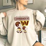 Washington Commanders Snoopy Charlie Brown Football Team Fan Gear 3 Sweatshirt