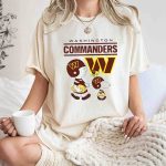 Washington Commanders Snoopy Charlie Brown Football Team Fan Gear T Shirt 7