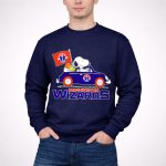 Washington Wizards Snoopy Driving Car with Basketball 3 Sweatshirt